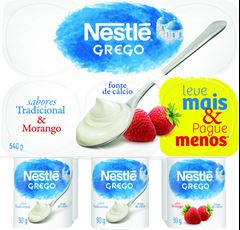 NESTLE GREGO TRADICIONAL + MORANGO 540G