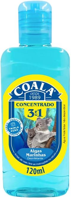 DESINFETANTE CONCENTRADO ALGAS MARINHAS 3EM1 COALA 120ML