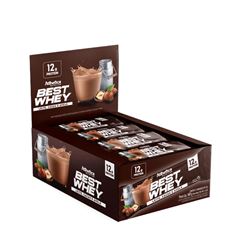BEST WHEY BAR 12G PROTEIN LEITE CACAU E AVELA 12X49G