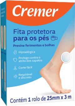 FITA PROT P/PES 2,5CMX3M 1UN CREMER(32)