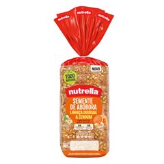 PAO NUTRELLA SEMENTE DE ABOBORA, LINHACA DOURADA E CENOURA 350G