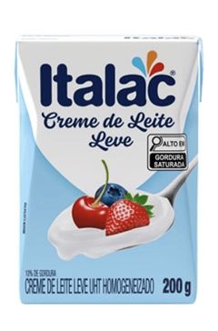 CREME DE LEITE 10% GORDURA ITALAC 200G