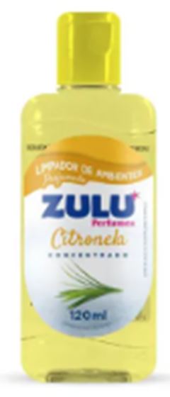 LIMPADOR CONCENTRADO PERFUMADO CITRONELA ZULU 120ML 