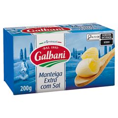 MANTEIGA TABLETE C/SAL GALBANI 200G