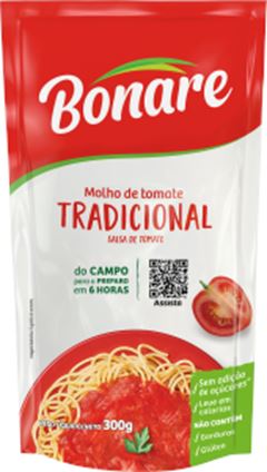 MOLHO DE TOMATE BONARE SACHE TRADICIONAL 300G