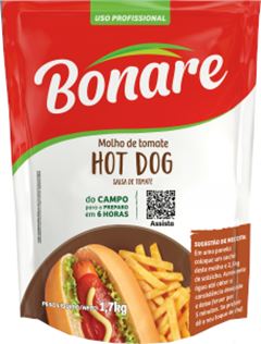 MOLHO DE TOMATE BONARE SACHE HOT DOG 1,7KG