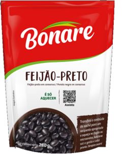 FEIJAO PRONTO BONARE SACHE PRETO 280G
