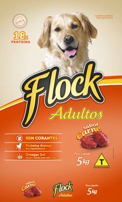 RACAO FLOCK ADULTO CARNE 5KG