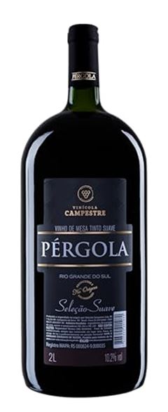 VINHO TINTO SUAVE PERGOLA 2LT