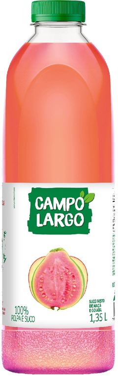 SUCO DE GOIABA E MACA CAMPO LARGO 1,35L