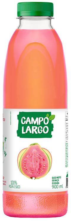 SUCO GOIABA E MACA CAMPO LARGO 900ML