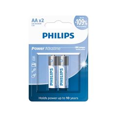 PILHA ALCALINA AA 1.5V PHILIPS COM 2 UNIDADES
