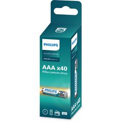 PILHA ZINCO AAA 1.5V PHILIPS 10XCT/4