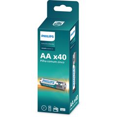 PILHA ZINCO AA 1.5V PHILIPS 10XCT/4