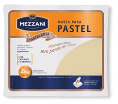 MASSA PARA PASTEL QUADRADO MEZZANI 2KG
