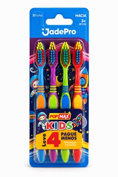 ESCOVA DENTAL JADEPRO PROMAX KIDS MACIA CARTELA COM 4UN