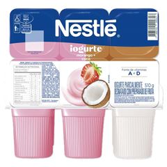 NESTLE IOGURTE POLPA MORANGO E COCO 510G