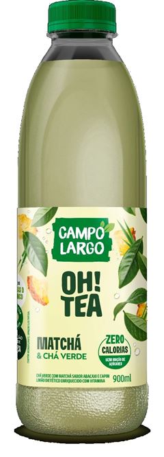 CHA VERDE + MATCHA + ABACAXI + CAPIM LIMAO ZERO OH TEA 900ML