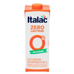LEITE ITALAC DESNATADO ZERO LACTO 1L
