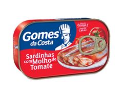SARDINHAS COM MOLHO DE TOMATE GOMES DA COSTA 125G