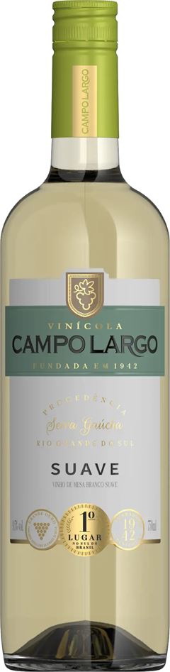 VINHO BRANCO SUAVE CAMPO LARGO 750ML