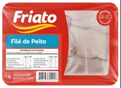FILE DE PEITO DE FRANGO FRIATO BANDEIJA 1KG