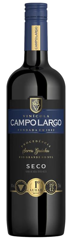 VINHO TINTO SECO CAMPO LARGO 750ML